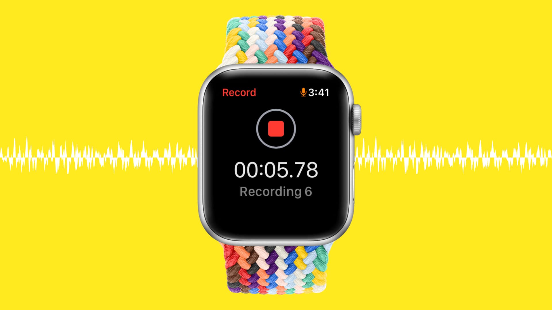 how to record audio in a smartwatch