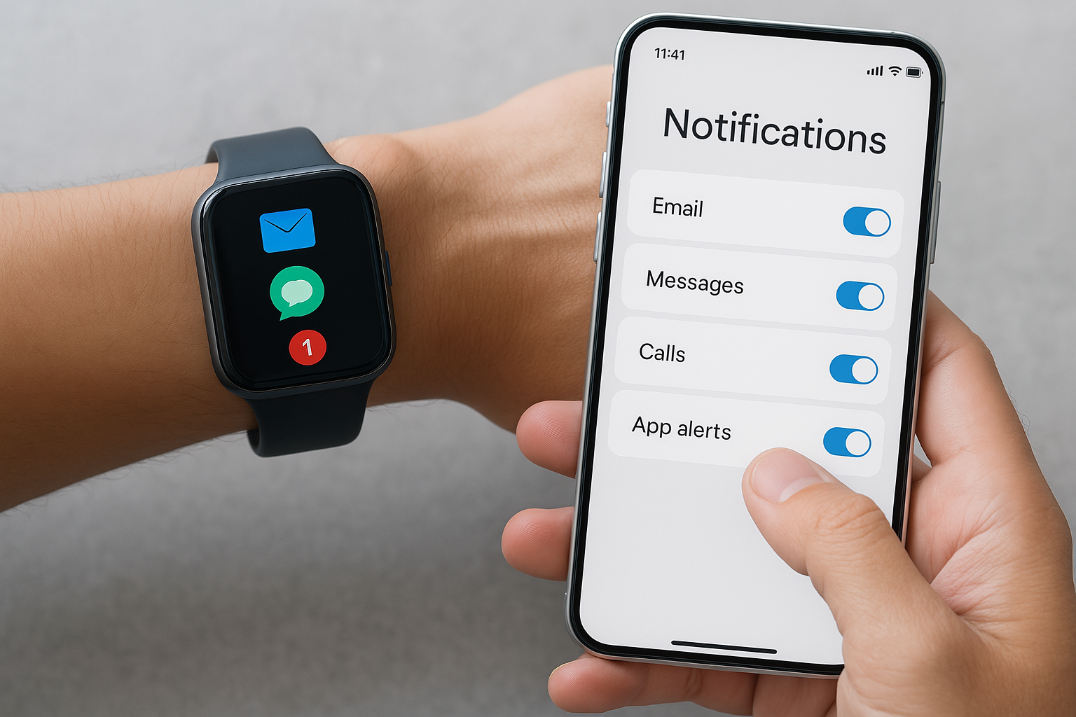 get notification on smart watch