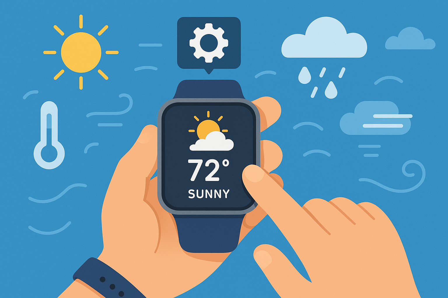 La météo sur votre montre connectée