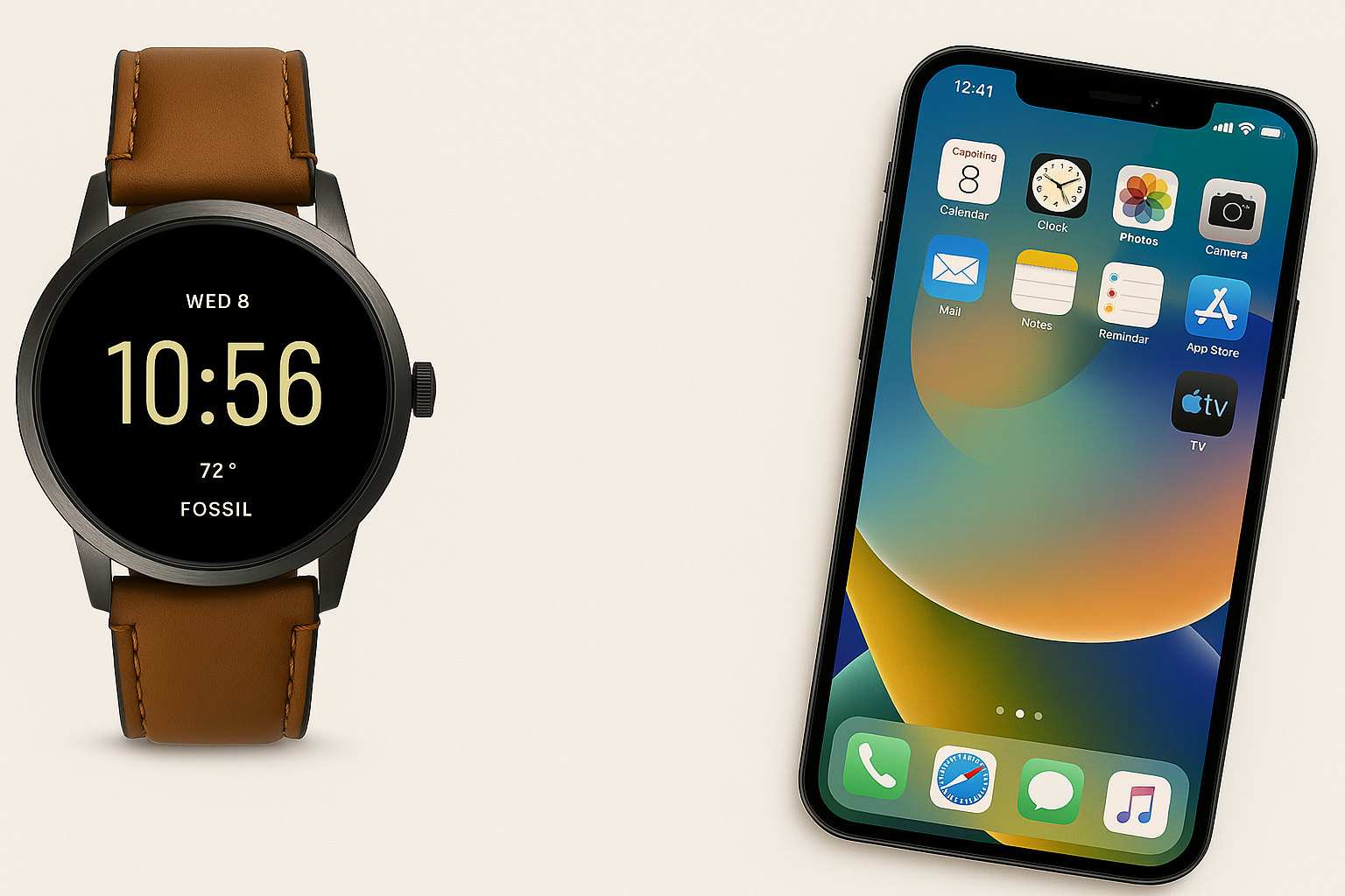 is a fossil smartwatch compatible with iphone