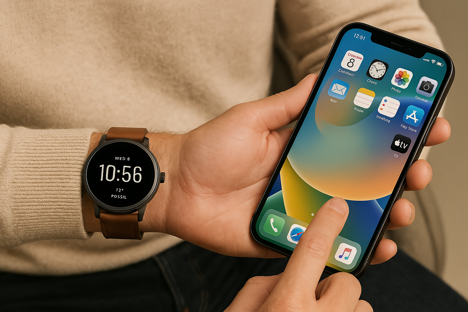 is a fossil smartwatch compatible with iphone